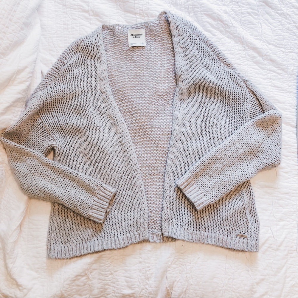 Gauzy Open-Front Cardigan